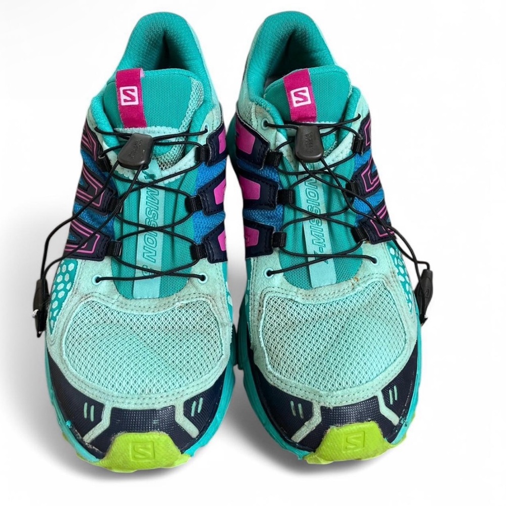 Salomon Women's Athletic Shoes - Teal, Pink, and Navy